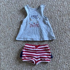 Nursery Rhyme patriotic summer outfit